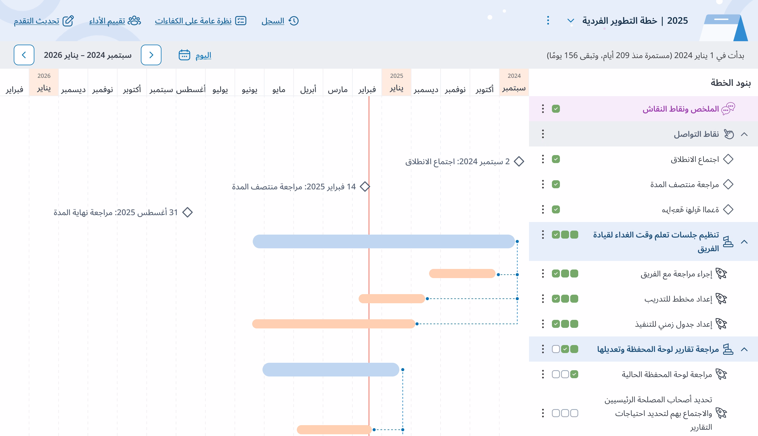 خطة التطوير